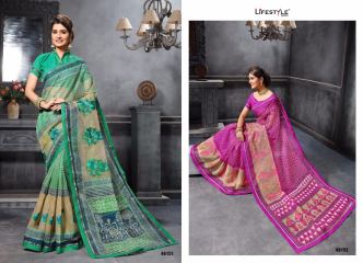 LIFESTYLE KATHA COTTON VOL 10 COTTON PRINT SAREE BUY ONLINE IN WHOLESALE BEST RATE BY GOSIYA EXPORTS (3)