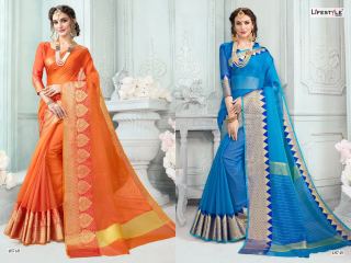 LIFESTYLE MAITHILI CATALOG SILKS WEAVING OCCASIONALLY PARTY WEAR SAREES WHOLESALE BEST RATE BY GOSIYA EXPORTS SURAT (6)