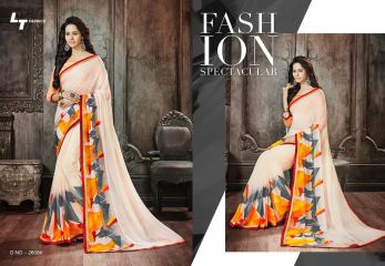 Lt blush chiffon Sarees collection Wholesale BEST RATE BY GOSIYA EXPORTS (2)