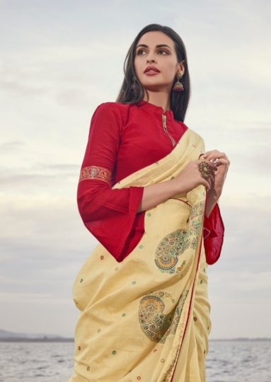 LT FABRICS PARI EXCLUSIVE SOFT COTTON SAREES PARTY WEAR COLLECTION WHOLESALE DEALER BEST RATE BY GOSIYA EXPORTS SUART (1)