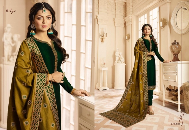 LT NITA VOL 131 GEORGETTE FABRIC WITH EMBROIDERY  (5)