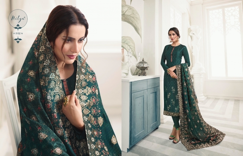 LT NITYA VOL 151 BY NAZAKAT PURE UPADA WITH EMBROIDERY SALWAR KAMEEZ WHOLESALE DEALER BEST RATE BY GOSIYA EXPORTS SURAT (13)