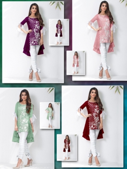 LUXURY PRET PAKISTANI KURTI WITH PANT COLLECTION WHOLESALE DEALER BEST RATE BY GOSIYA EXPORTS SURAT (3)