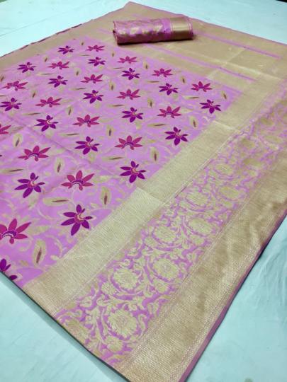 Mahakanta Silk Pure Jamdani Silk with Minakari Weaving SAREE  (9)