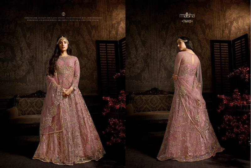 Maisha-Maskeen-Aafreen-Vol-3-7601-7607-Series-Net-Bridal-Dresses-Diwali-Collection-7