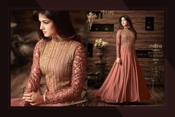 MAISHA MASKEEN D NO 4806 GEORGETTE EMBROIDERED PARTY WEAR SALWAR SUITS COLORS (1)