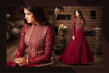 MAISHA MASKEEN D NO 4806 GEORGETTE EMBROIDERED PARTY WEAR SALWAR SUITS COLORS (2)