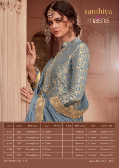 MAISHA SANTHIYA BANARASI JEQUARD PARTY WEAR LONG SALWAR KAMEEZ WHOLESALE DEALER BEST RATE BY GOSIYA EXPORTS SURAT (7)