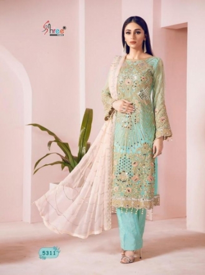 MARIYAM N MARIYA SHREE FABS 5311-5316 SERIES DESIGNER PAKISTANI SUITS COLLECTION WHOLESALE DEALER BEST RATE