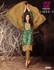 MEGHALI LIBRA 3 COTTON DESIGNER SALWAR KAMEEZ CATALOG WHOLESALE BEST RATE (5)