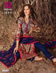 MEGHALI LIBRA 3 COTTON DESIGNER SALWAR KAMEEZ CATALOG WHOLESALE BEST RATE (6)