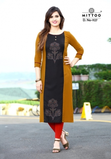 MITTOO PALAK VOL 13 RAYON FABRIC FULL STITCHED DESIGNER KURTIS WHOLESALE DEALER BEST RATE BY GOSIYA EXPPORTS SURAT (8)