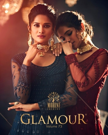 MOHINI GLAMOUR VOL 73 NET FABRIC WITH  (1)