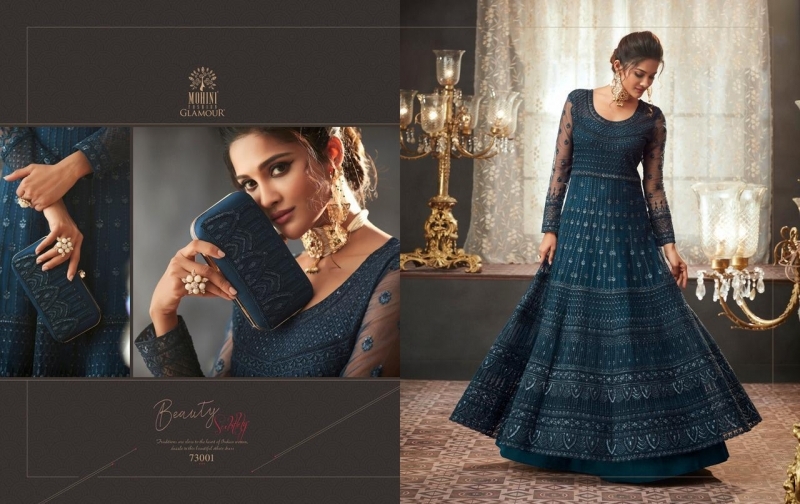 MOHINI GLAMOUR VOL 73 NET FABRIC WITH  (2)