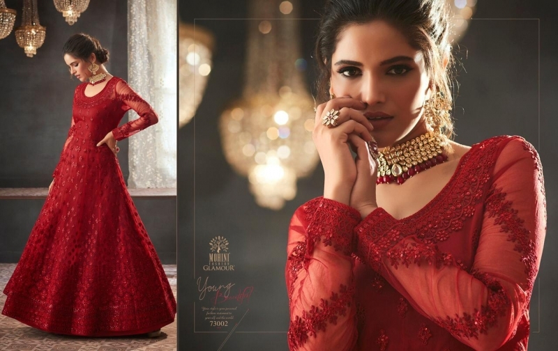 MOHINI GLAMOUR VOL 73 NET FABRIC WITH  (7)