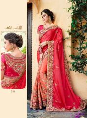 MONALISA SAREES 701-712 SERIES CATALOGUE DESIGNER PARTY WEAR COLLECTION WHOLESALE DEALER BEST RATE BY GOSIYA EXPORTS SURAT