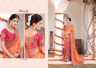 MONALISA WEDDING BRIDAL SAREE WHOLESALE RATE AT GOSIYA EXPORTS SURAT WHOLESALE DEALER AND SUPPLAYER SURAT GUJARAT . (15)