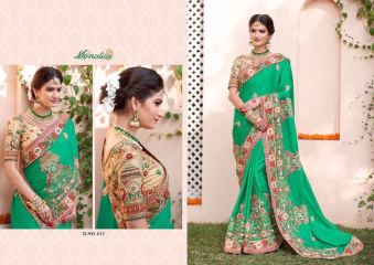 MONALISA WEDDING BRIDAL SAREE WHOLESALE RATE AT GOSIYA EXPORTS SURAT WHOLESALE DEALER AND SUPPLAYER SURAT GUJARAT . (18)