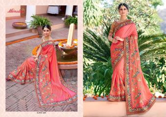 MONALISA WEDDING BRIDAL SAREE WHOLESALE RATE AT GOSIYA EXPORTS SURAT WHOLESALE DEALER AND SUPPLAYER SURAT GUJARAT . (5)