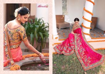 MONALISA WEDDING BRIDAL SAREE WHOLESALE RATE AT GOSIYA EXPORTS SURAT WHOLESALE DEALER AND SUPPLAYER SURAT GUJARAT . (6)