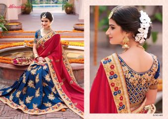 MONALISA WEDDING BRIDAL SAREE WHOLESALE RATE AT GOSIYA EXPORTS SURAT WHOLESALE DEALER AND SUPPLAYER SURAT GUJARAT . (8)