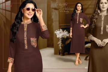 MOOF FASHION BEAUTY CATALOGUE RAYON KURTI COLLECTION PARTY WEAR (1)