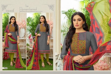 MOOF FASHION PRIYA CATALOG CHANDERI CASUAL WEAR SUITS COLLECTION WHOLESALE (12)