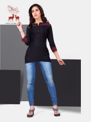 MRIGYA FIONA SHORT TOPS WITH EMBROIDERY NICE LOOK WHOLESALE RATE AT GOSIYA EXPORTS SURAT (4)