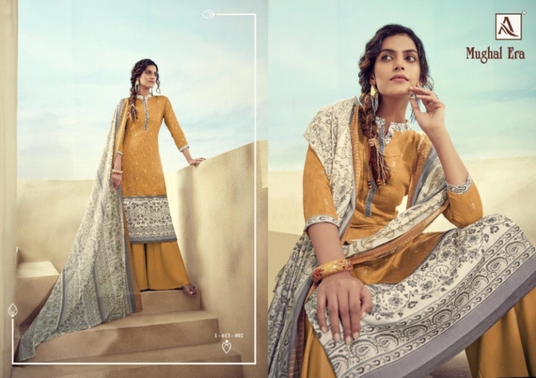 MUGHAL ERA BY ALOK SUITS PURE COTTON DIGITAL PRINTS DRESS  (2)