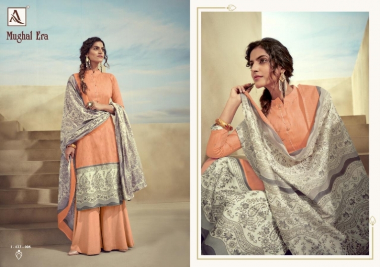 MUGHAL ERA BY ALOK SUITS PURE COTTON DIGITAL PRINTS DRESS  (4)