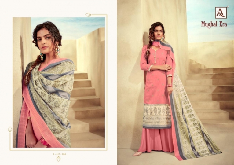 MUGHAL ERA BY ALOK SUITS PURE COTTON DIGITAL PRINTS DRESS  (5)