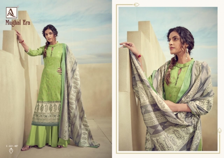 MUGHAL ERA BY ALOK SUITS PURE COTTON DIGITAL PRINTS DRESS  (7)