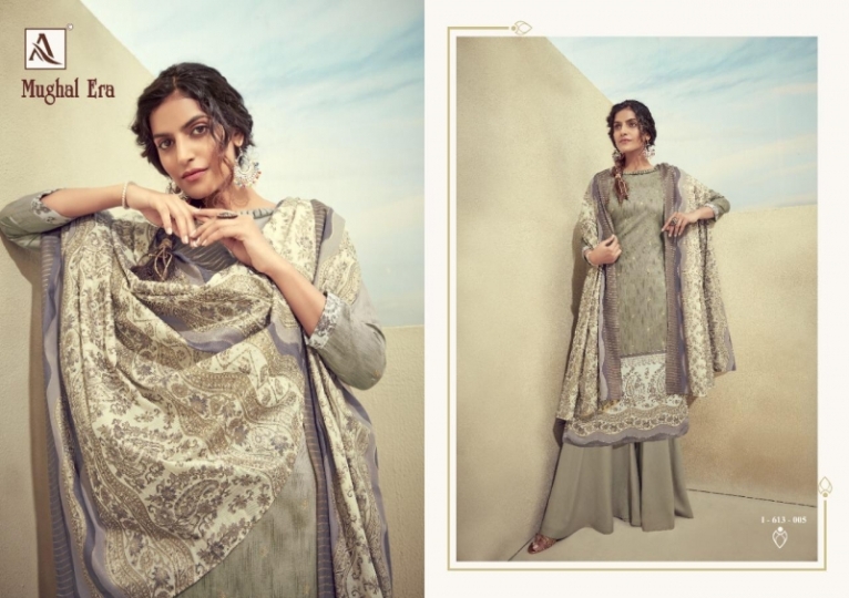 MUGHAL ERA BY ALOK SUITS PURE COTTON DIGITAL PRINTS DRESS  (8)