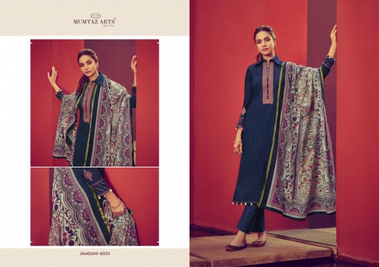 MUMTAZ ARTS JAMDANI EMBROIDERED KARACHI SUITS  (3)