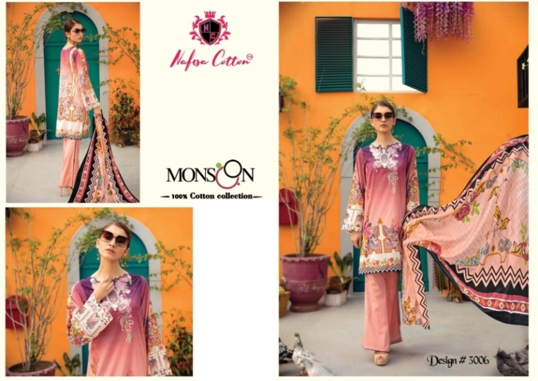 NAFISA COTTON MONSOON VOL 3 KARACHI COTTON SPECIAL COLLECTION LATEST CATALOG WHOLESALE DEALER BEST RATE BY GOSIYA EXPORTS SURAT (7)