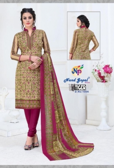 NAND GOPAL LAUNCH TIGER COTTON FABRIC SALWAR SUIT WHOLESALE DEALER BEST RATE BY GOSIYA EXPORT SURAT (15)