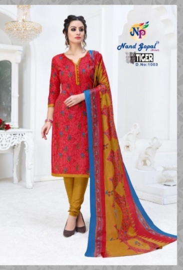 NAND GOPAL LAUNCH TIGER COTTON FABRIC SALWAR SUIT WHOLESALE DEALER BEST RATE BY GOSIYA EXPORT SURAT (17)