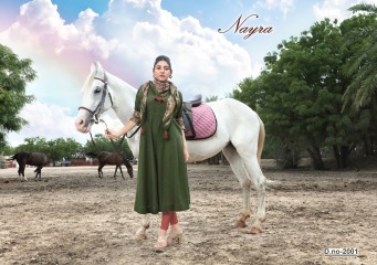 NAYRA BY CULTURE CATALOG COTTON SLUB KURTIS WITH STOLES COLLECTION U (1)