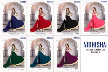 NIDHISHA COLOUR ADDICTION VOL 1 PARTY WEAR SALWAR SUIT CATALOG AT BEST RATE BY GOSIYA EXPORTS SURAT (30)