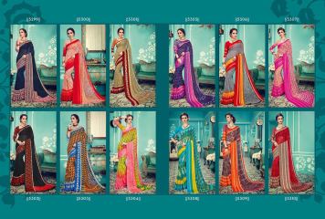 NILEMA VISCOS BLANDED PRINT DESIGNER SAREES BY SHANGRILA AVAILABLE AT WHOLESALE BEST RATE BY GOSIYA EXPORTS SURAT (10)