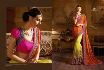 NIRVANA ALL HITS FANCY DESIGNER SAREE COLLECTION WHOLESALE BY GOSIYA EXPORTS SURAT (17)