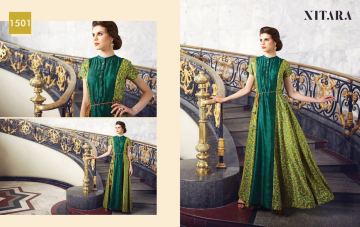 NITARA BY NILAYA SILK FABRICS FESTIVE PARTY WEAR GOWN COLLECTION WHOLESALE BEST RATE BY GOSIYA EXPORTS SURAT (1)