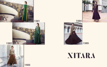 NITARA BY NILAYA SILK FABRICS FESTIVE PARTY WEAR GOWN COLLECTION WHOLESALE BEST RATE BY GOSIYA EXPORTS SURAT (7)
