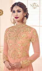 NYSA ZARAH COLLECTION VOL 6 GEORGETTE DESIGNER SUITS WHOLESALE SURAT ONLINE BEST RATE BY GOSIYA EXPORTS INDIA )
