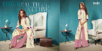 OMTEX BY CHARM EXCLIUSIVE ROYAL TUNICS & PLAZOO ONLINE SURAT WHOLESALE RATE (1)