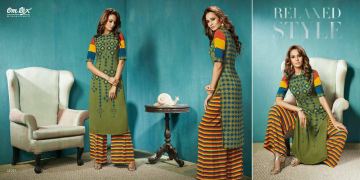 OMTEX BY CHARM EXCLIUSIVE ROYAL TUNICS & PLAZOO ONLINE SURAT WHOLESALE RATE (8)