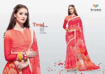 PEEHU VOL 6 BY TRIVENI CASUAL WEAR PRINT SAREES WHOLESALE COLLECTION BEST RATE BY GOSIYA EXPORTS SURAT (3)