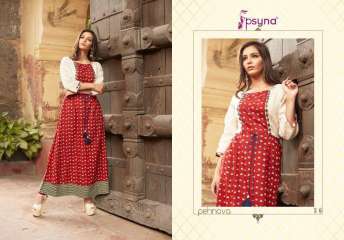 PEHANAVA VOL 3 BY PSYNA COTTON CAMBRIC CASUAL WEAR LONG KURTI COLLECTION WHOLESALE BEST RATE BY GOSIYA EXPORTS SURAT (21)
