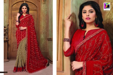 PIKASHO FASHION MAJESTIC VOL 2 FANCY INDIAN SAREE CATALOG IN WHOLESALE BESTRATE BY GOSIYA EXPORTS SURAT (2)