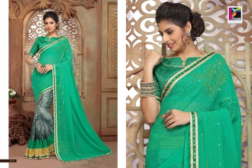PIKASHO FASHION MAJESTIC VOL 2 FANCY INDIAN SAREE CATALOG IN WHOLESALE BESTRATE BY GOSIYA EXPORTS SURAT (5)